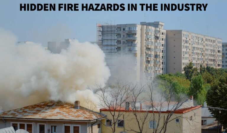 Industrial fire safety equipment with a focus on hidden fire hazards in the workplace.
